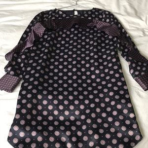 Banana Republic printed silk mini dress